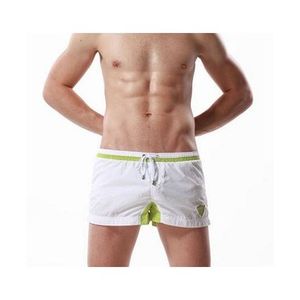 Фото Шорты спортивные белые с салатовой вставкой SEOBEAN HEALTH  SHORTS WHITE GREEN 50603