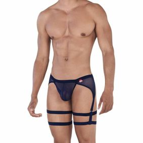Фото Мужские трусы тонги темно-синие Pikante REBEL THONG GARTER BELT 034508