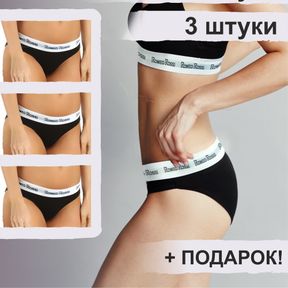 Фото Набор женских трусов слипов 3в1 + ПОДАРОК ROMEO ROSSI RR2520-023