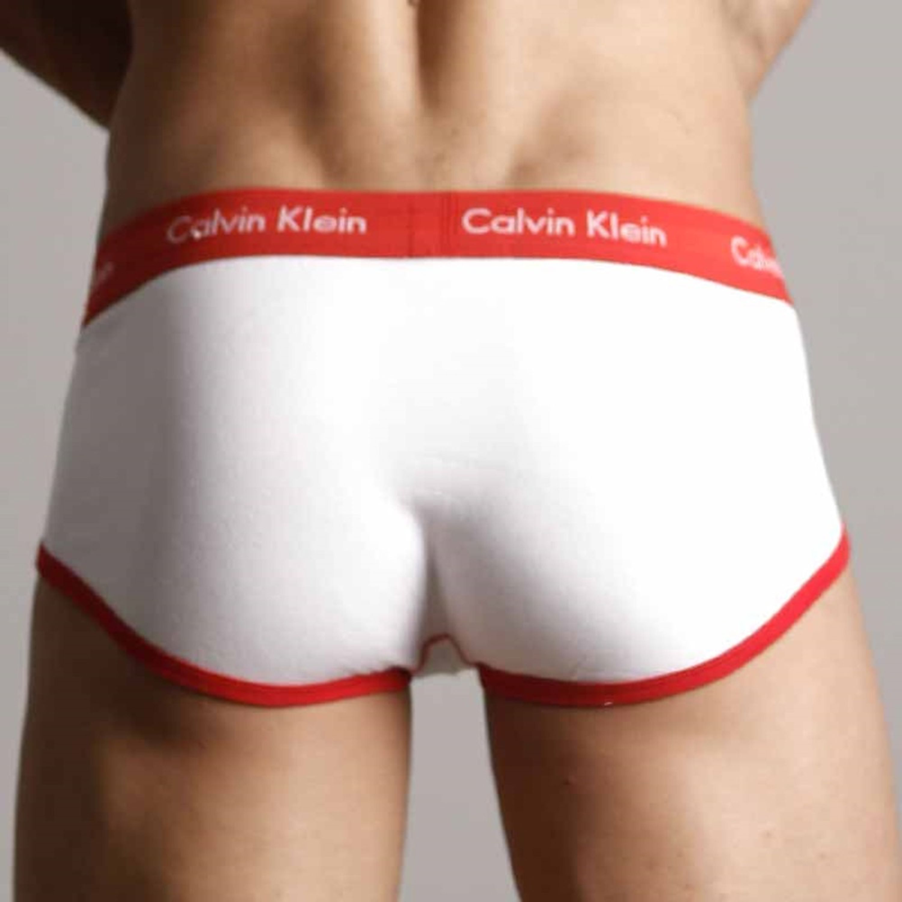 Мужские трусы брифы Calvin Klein 365 White Red Brief фото 4