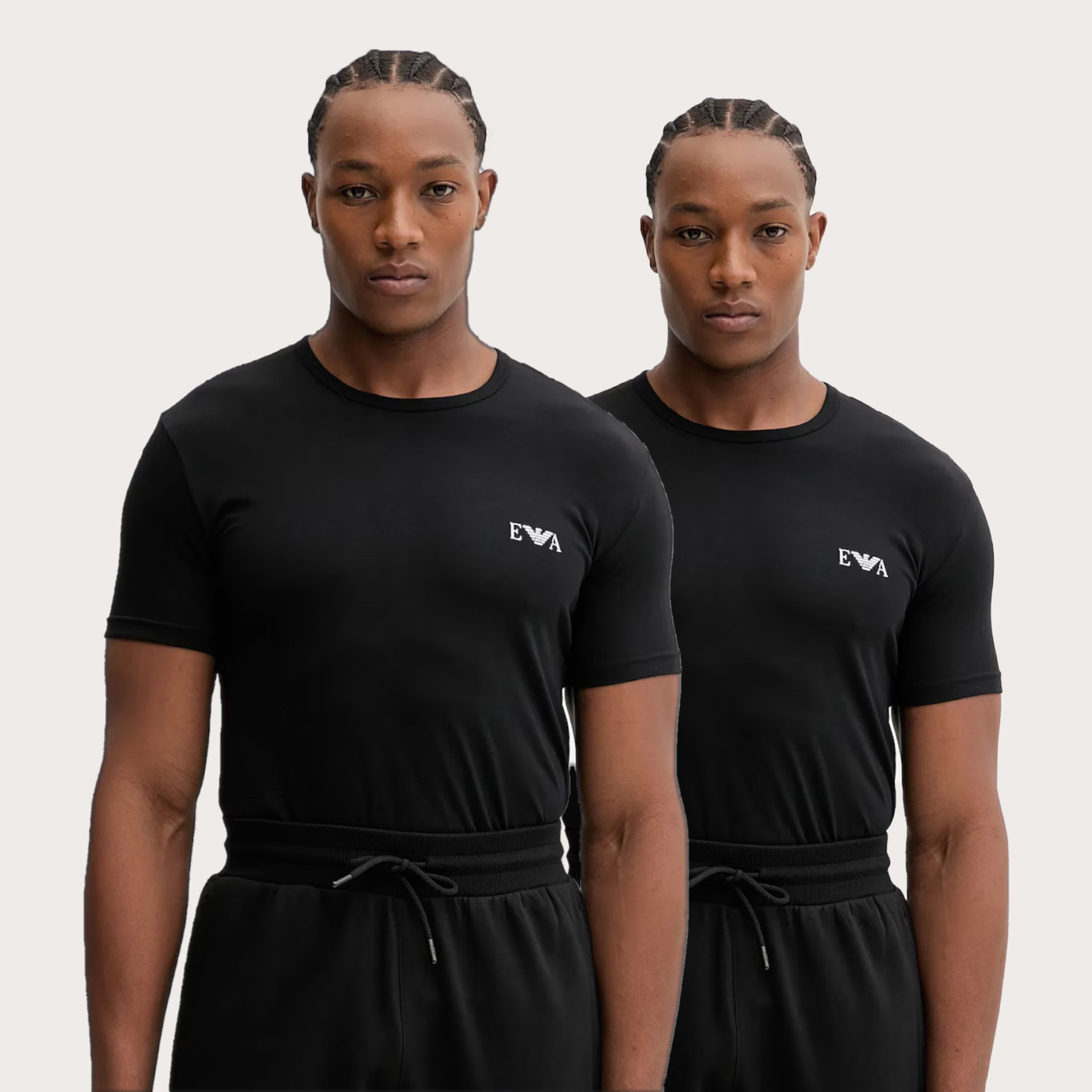 Набор мужских футболок 2в1 черные Emporio Armani EM001849_AF14131 фото 1