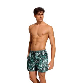 Фото Мужские шорты для плавания зеленые с принтом DOREANSE 3813 Fiji