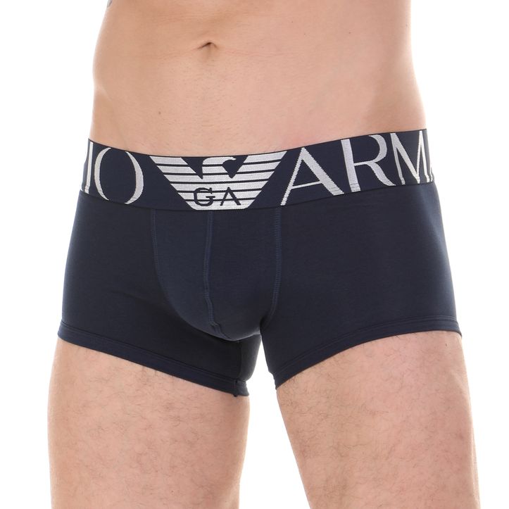 Мужские трусы боксеры темно-синие Emporio Armani 