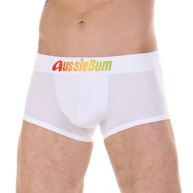 Фото Мужские трусы боксеры белые AussieBum