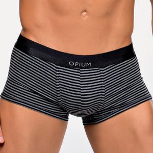 Фото Мужские трусы хипсы серые в черную полоску Opium Brief R-111