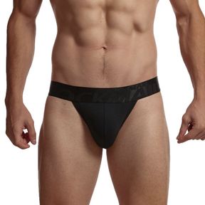 Фото Мужские трусы танга черные JOCKMAIL JM3032-2