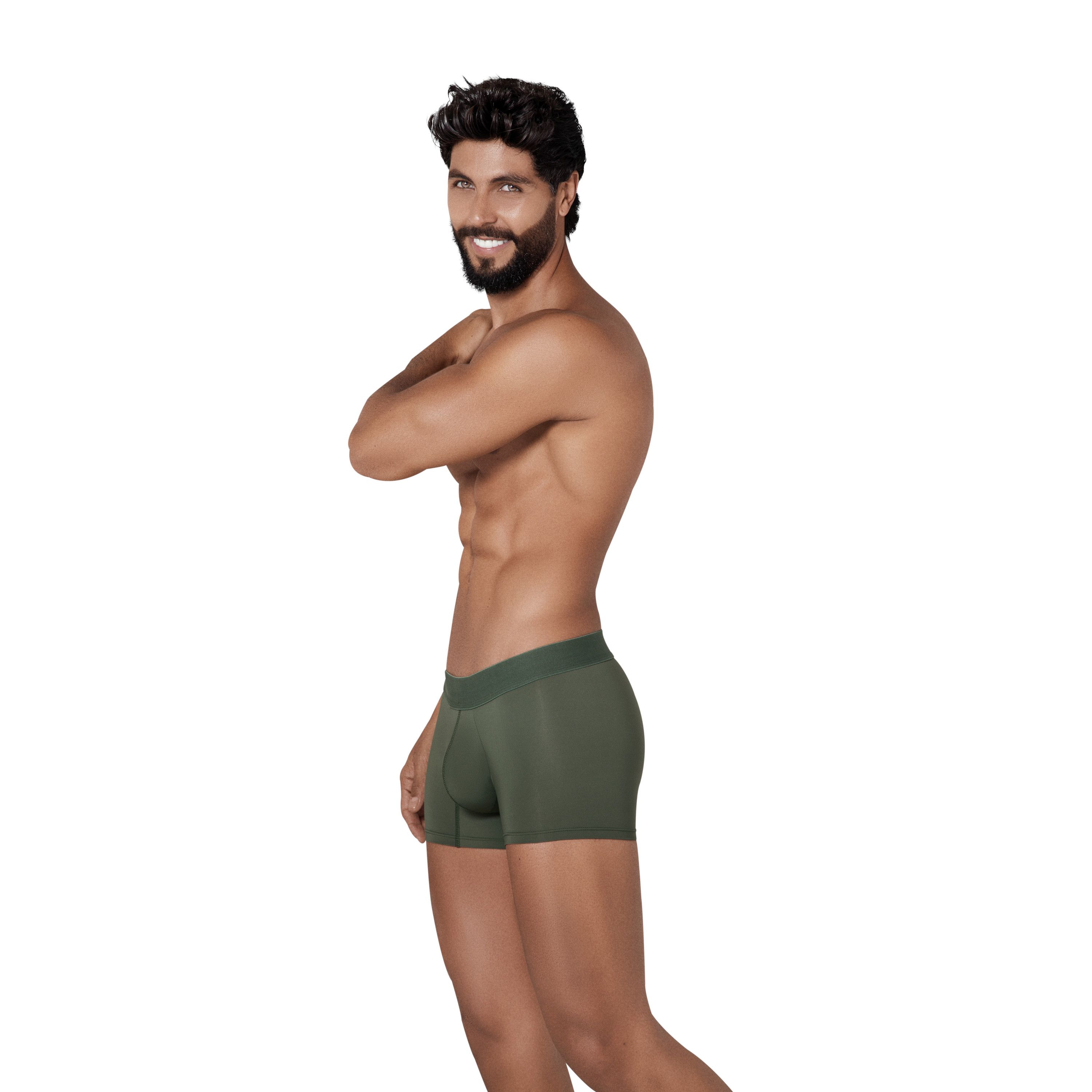 Мужские трусы боксеры зеленые Clever Moda BASIS TRUNKS 130910 фото 2