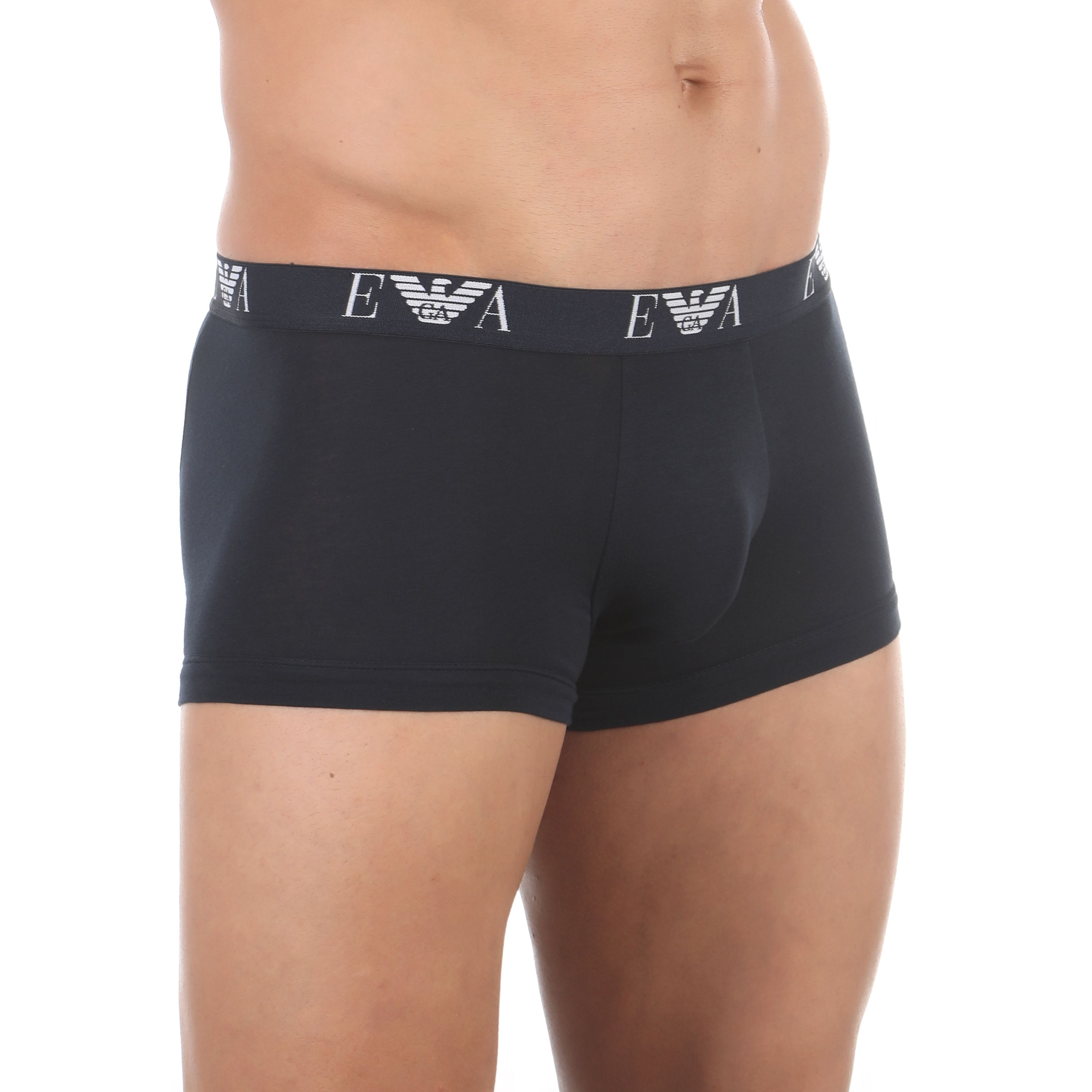 Мужские трусы боксеры темно-синие набор из 2-х штук Emporio Armani 111210_CC715 27435 фото 3