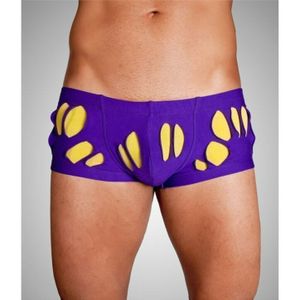 Фото Мужские трусы хипсы фиолетовые с желтыми вставками Wild Milk Wonderland Hip Boxer Purple