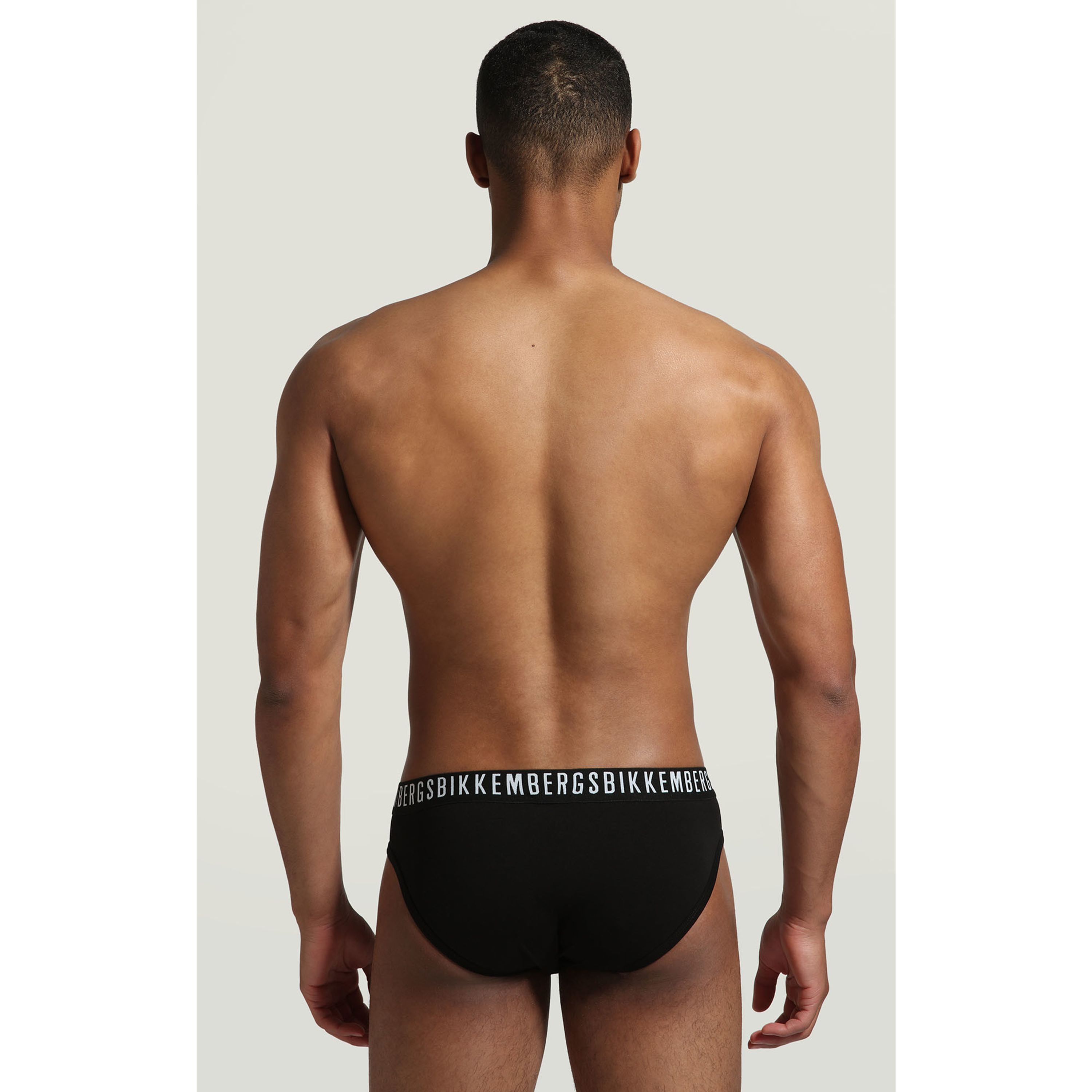 Мужские трусы брифы черные набор 2 в 1 Bikkembergs CLASSIC BKK1USP02BI/2 фото 3