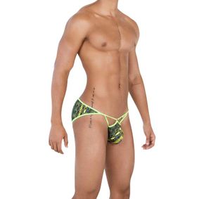 Фото Мужские трусы джоки зеленые со змеиным принтом Pikante NEON JOCKSTRAP 050910