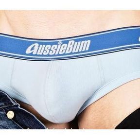 Фото  Мужские трусы брифы светло-синие Aussiebum Flex Ice Brief