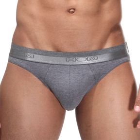 Фото Мужские трусы брифы серые HOM Classic 40-0204-00ZU