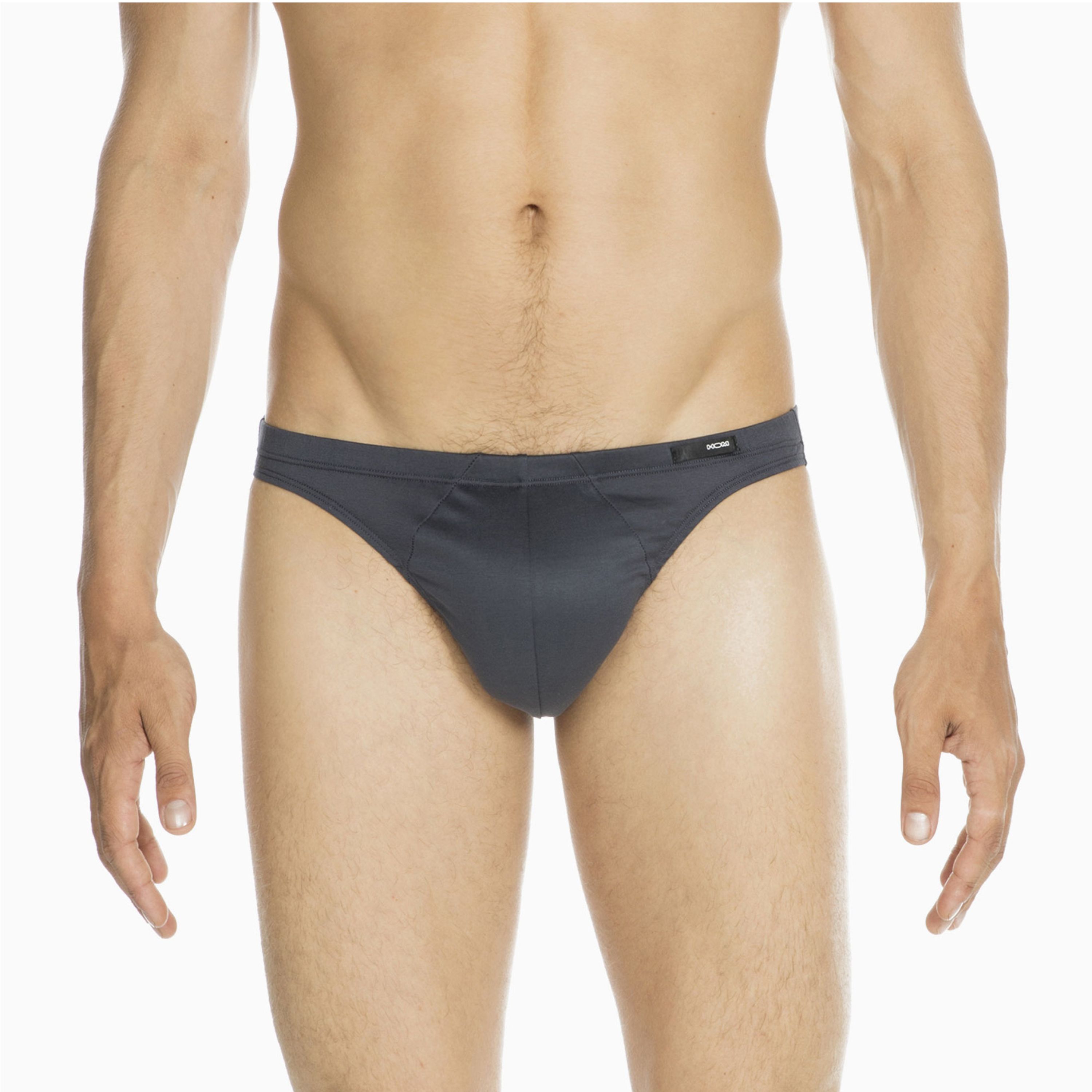 Мужские трусы слипы серые HOM PREMIUM COTTON Comfort Micro Briefs 359699_4000ZU фото 2