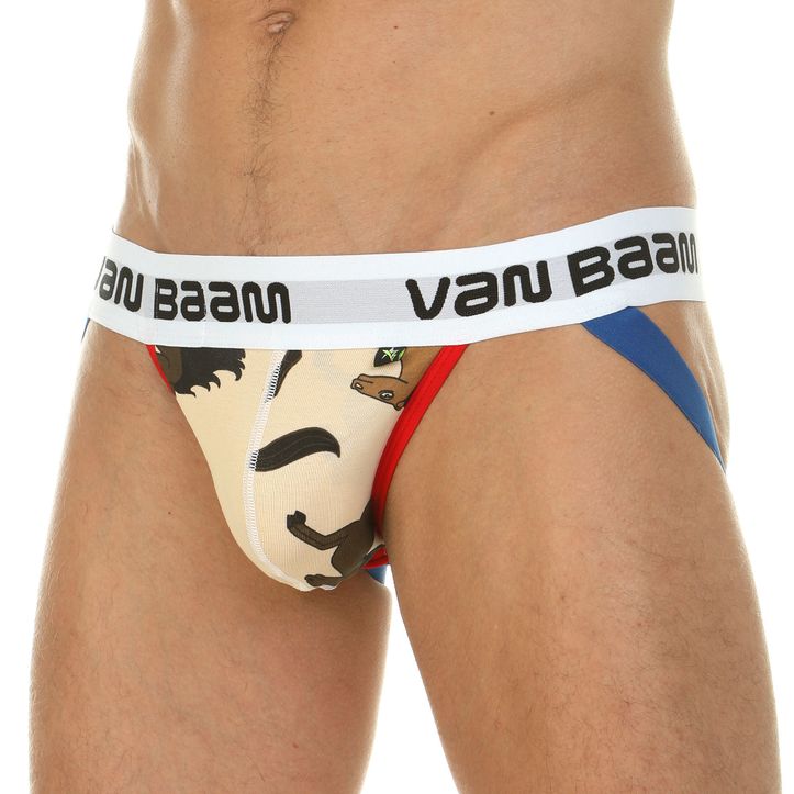 Мужские трусы джоки бежевые Van Baam 39816 