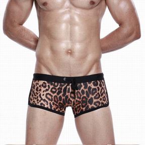 Фото Мужские плавки леопардовые Seobean Leopard Swimsuit Фото Мужские плавки леопардовые Seobean Leopard Swimsuit