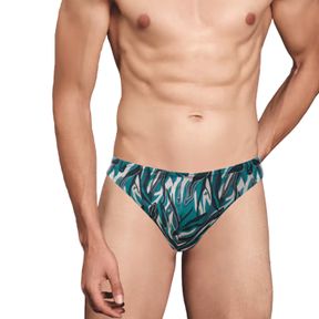 Фото Мужские трусы слипы бирюзовые с принтом Doreanse 1019