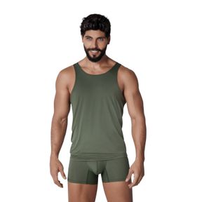 Фото Мужская майка зеленая Clever Moda BASIS TANK-TOP 131110