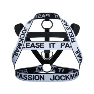 Фото Мужская портупея белая JOCKMAIL JM911-1