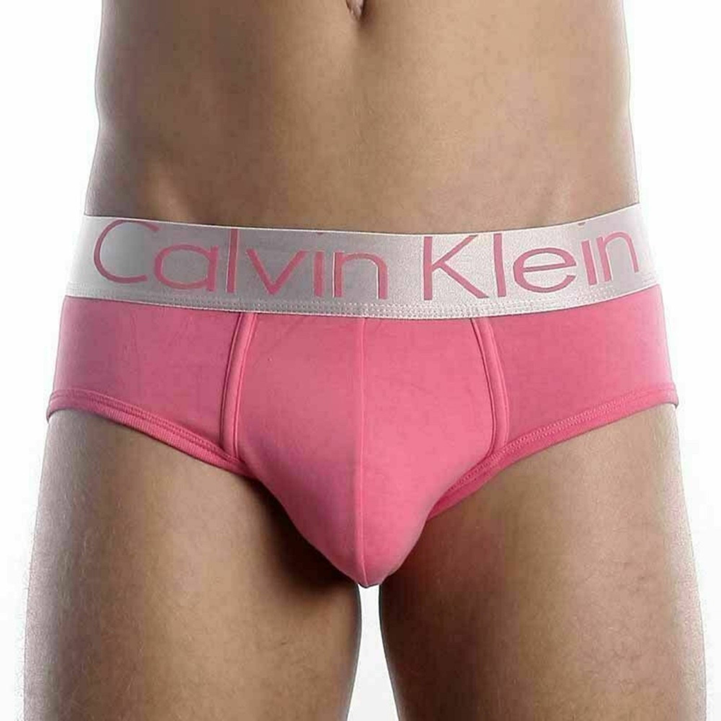 Мужские брифы розовые из модала Calvin Klein Steel Modal фото 2