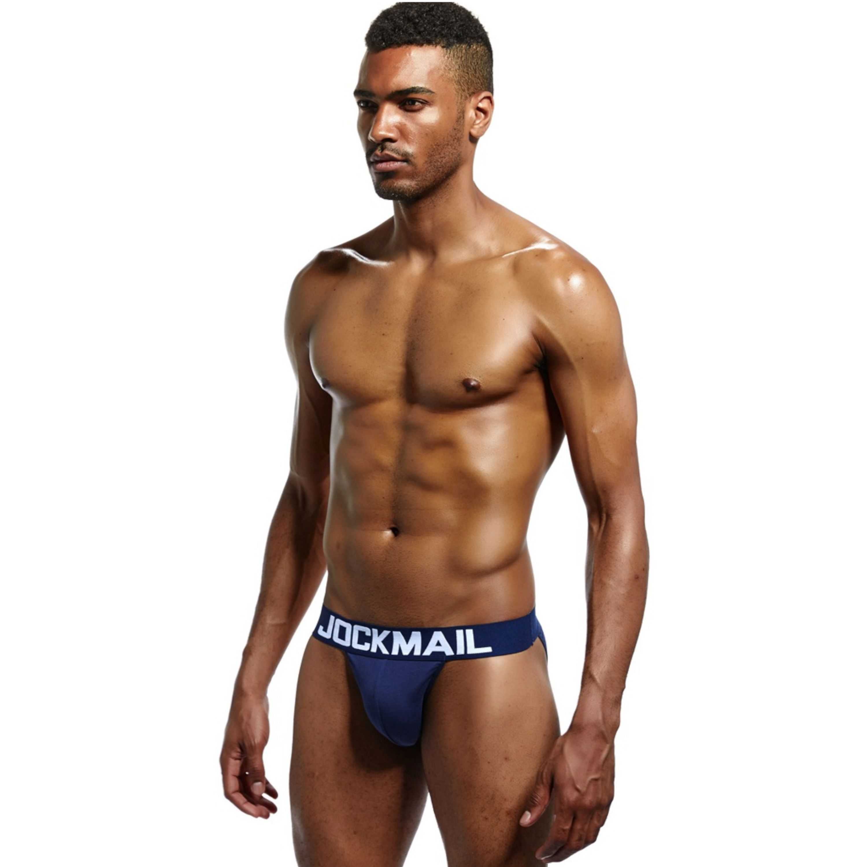 Мужские трусы танга темно-синие JOCKMAIL JM3022-16 фото 2