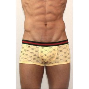 Фото Мужские трусы хипсы желтые с овалами Yellow Trunks