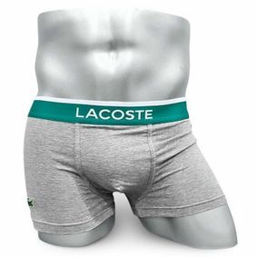 Фото Мужские трусы боксеры серые Lacoste Underwear LC00050-3