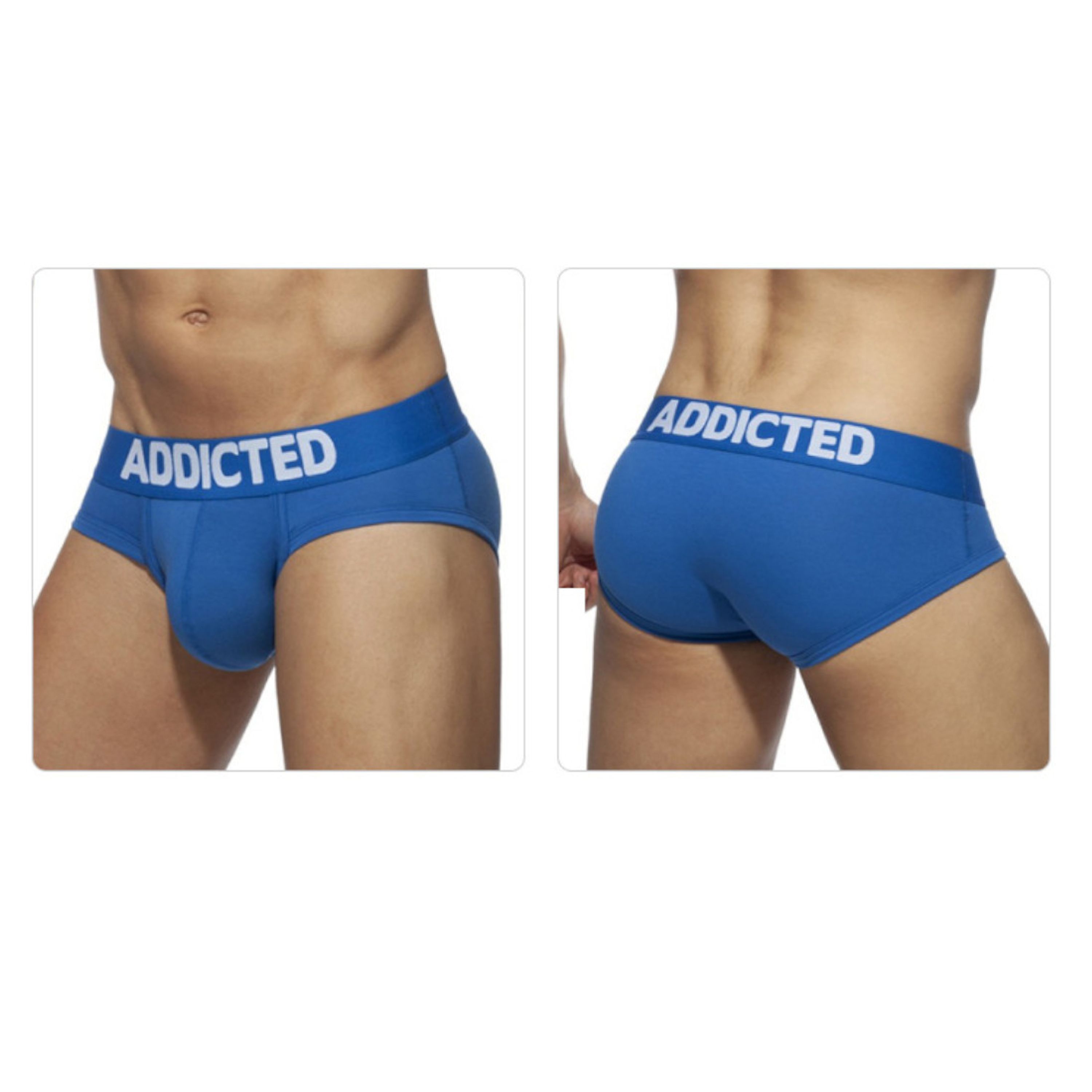 Мужские трусы брифы синие Addicted AD2076-9 фото 2