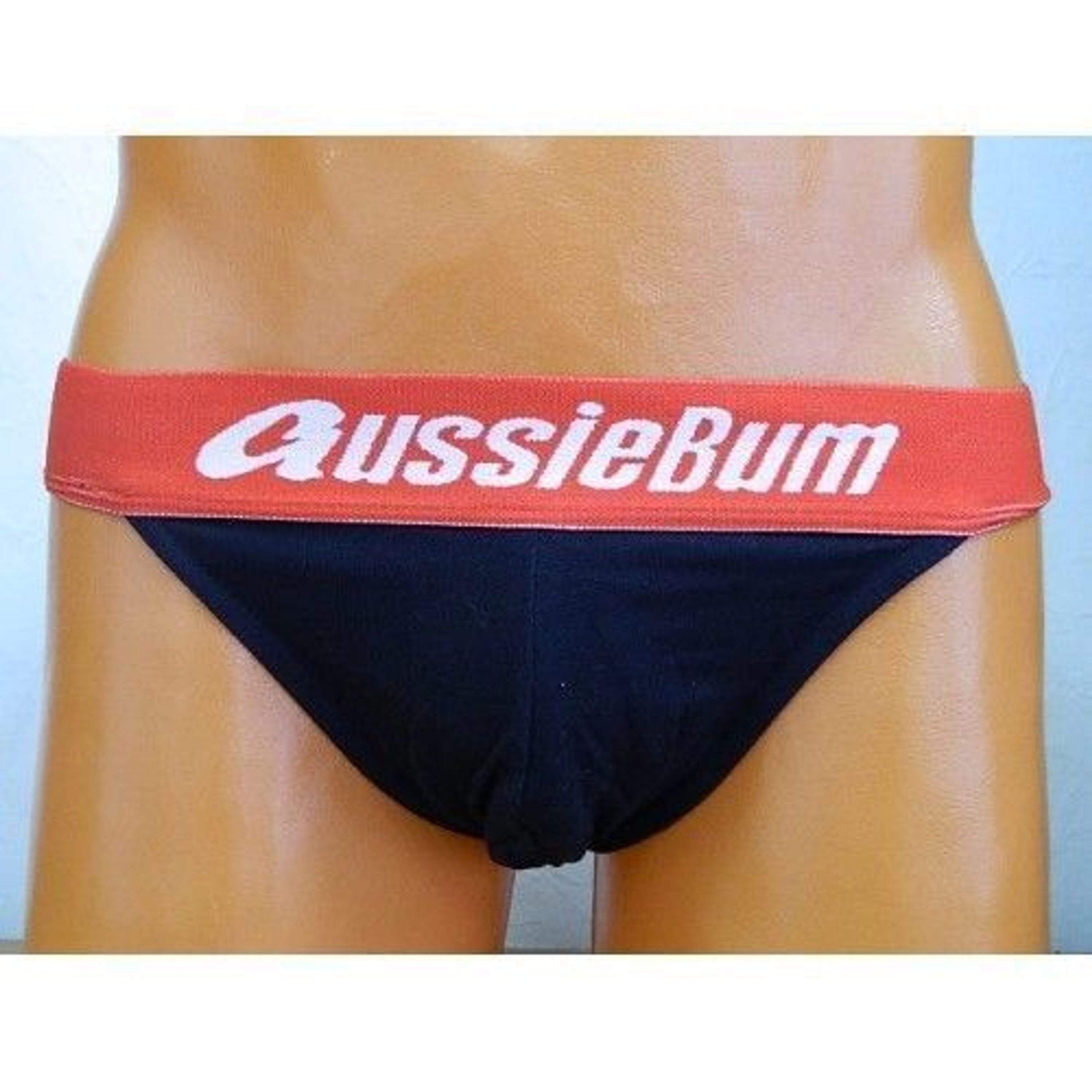 Мужские трусы джоки темно-синие с красной резинкой Aussiebum AB00204 фото 1
