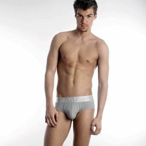 Фото  Мужские трусы брифы серые Calvin Klein Brief Steel Grey