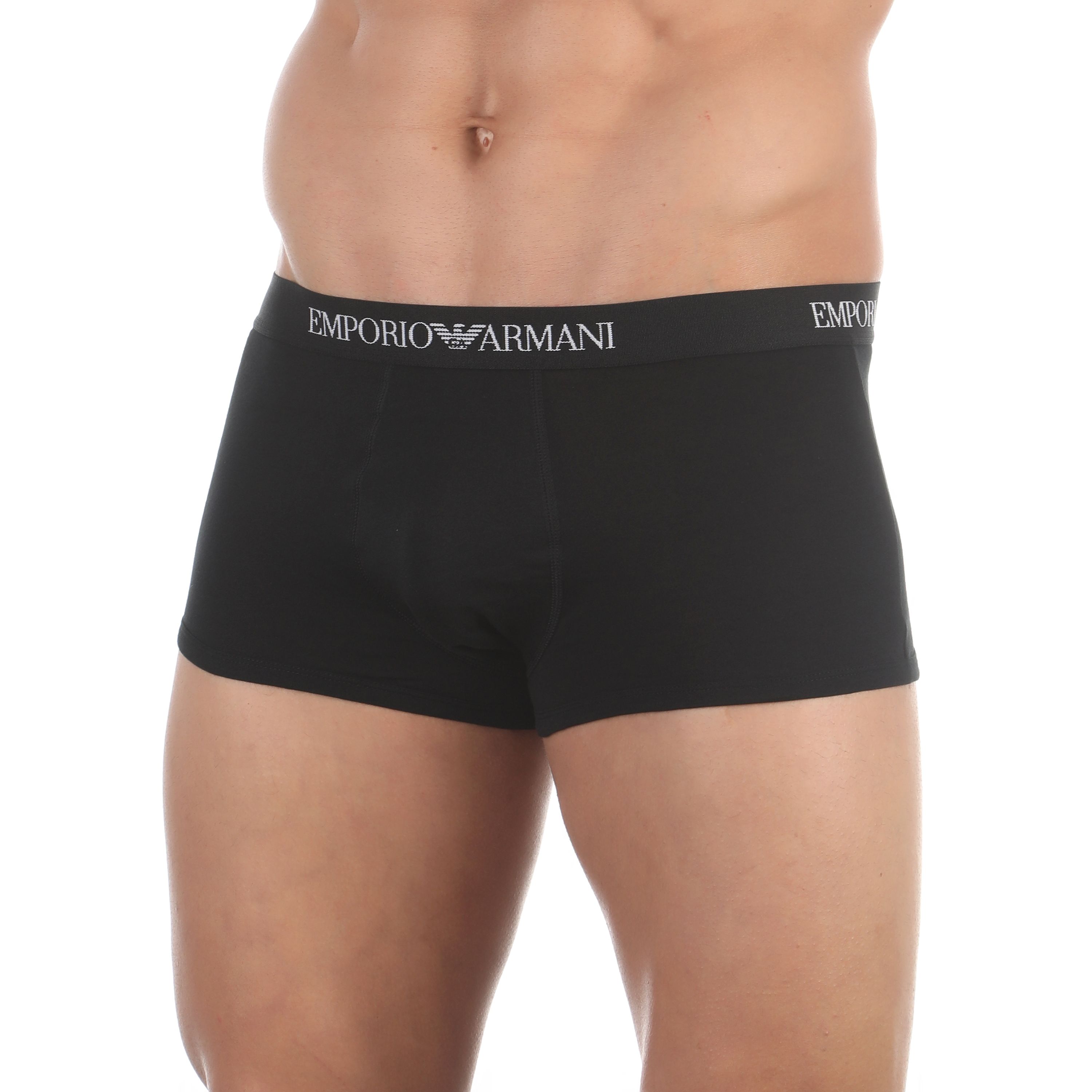 Набор мужских трусов боксеров 3в1 черный Emporio Armani 111610_CC722 21320 фото 3