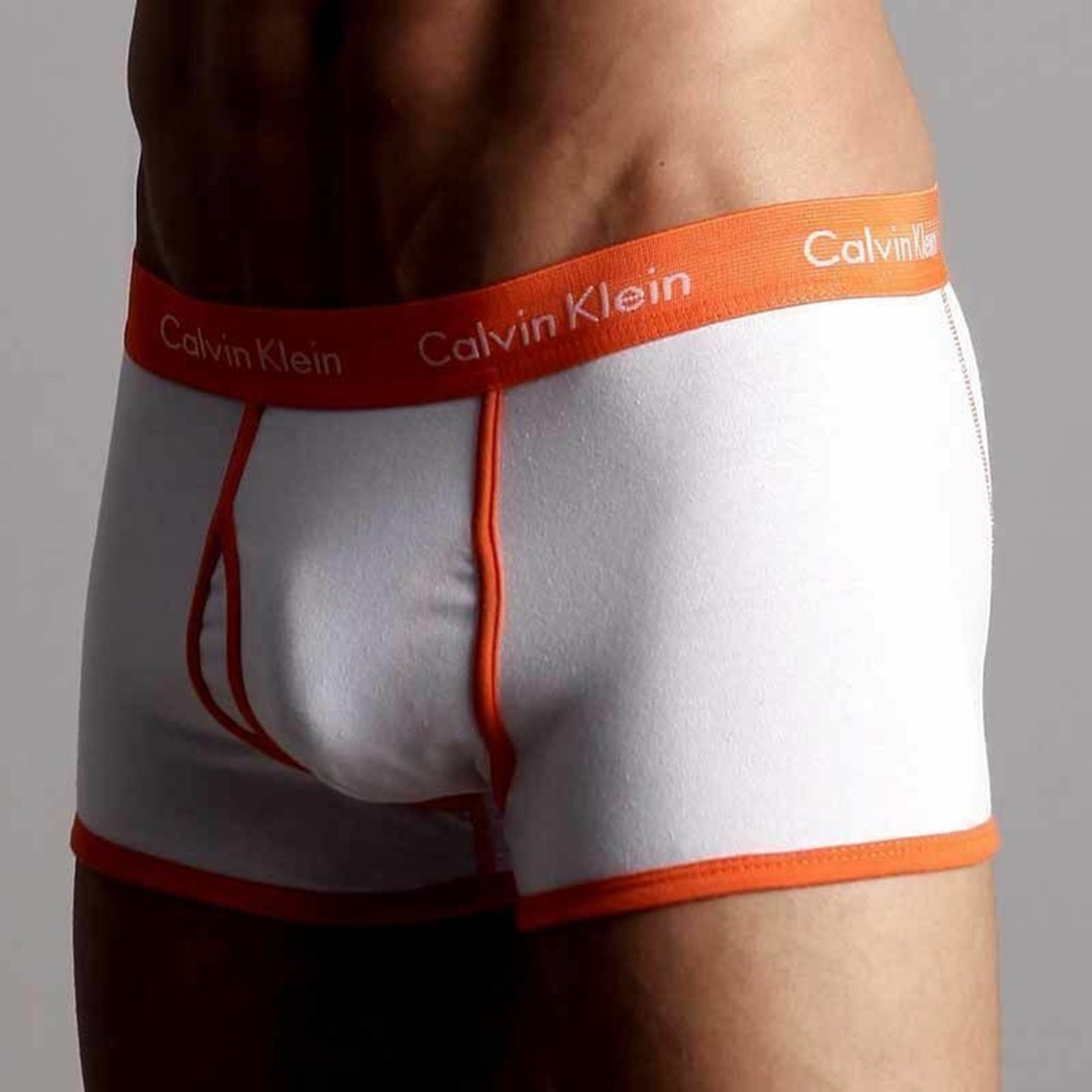 Мужские трусы боксеры Calvin Klein 365 White Orange фото 3