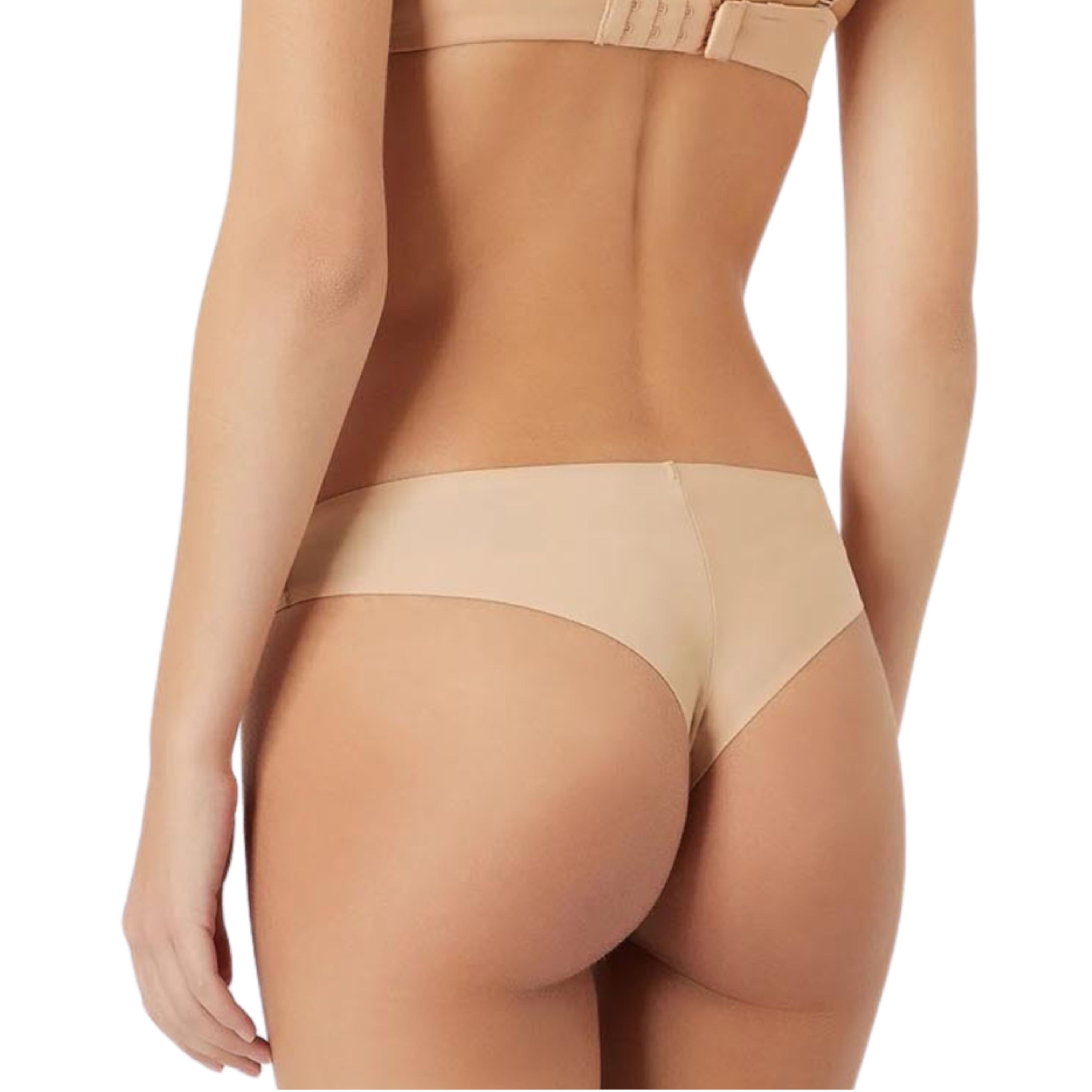 Женские трусы бразилиана набор из 2 штук (телесные) Emporio Armani 163337_CC284 09670 фото 2