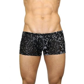 Фото Мужские трусы боксеры черные с принтом под велюр Romeo Rossi Black Boxer RR00222