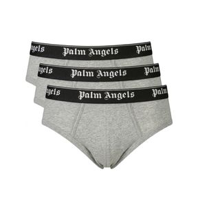 Фото Набор мужских трусов брифов 3в1 серые PALM ANGELS PLA1UMWSP04TR