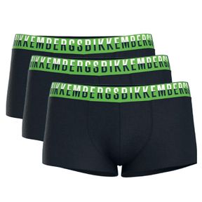Фото Мужские трусы боксеры темно-синие набор 3в1 Bikkembergs BICOLOR BKK52UTR27TR