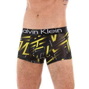 Фото Мужские трусы боксеры черно-желтые Calvin Klein