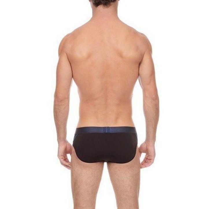 Мужские трусы Брифы черные 2xist oblique stripes Brief Black фото 2