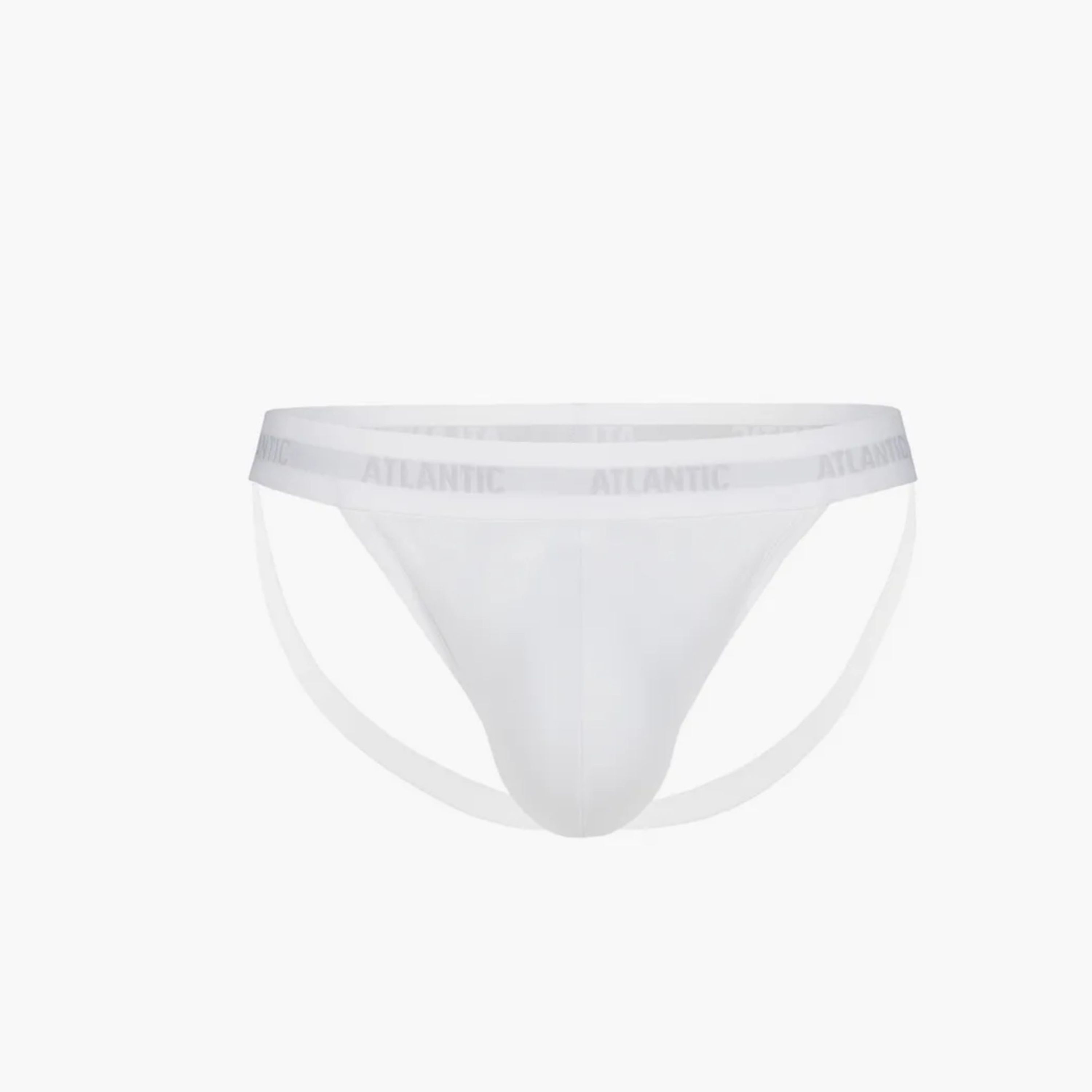 Мужские трусы джоки белые ATLANTIC Jock Strap MP-1571 фото 4