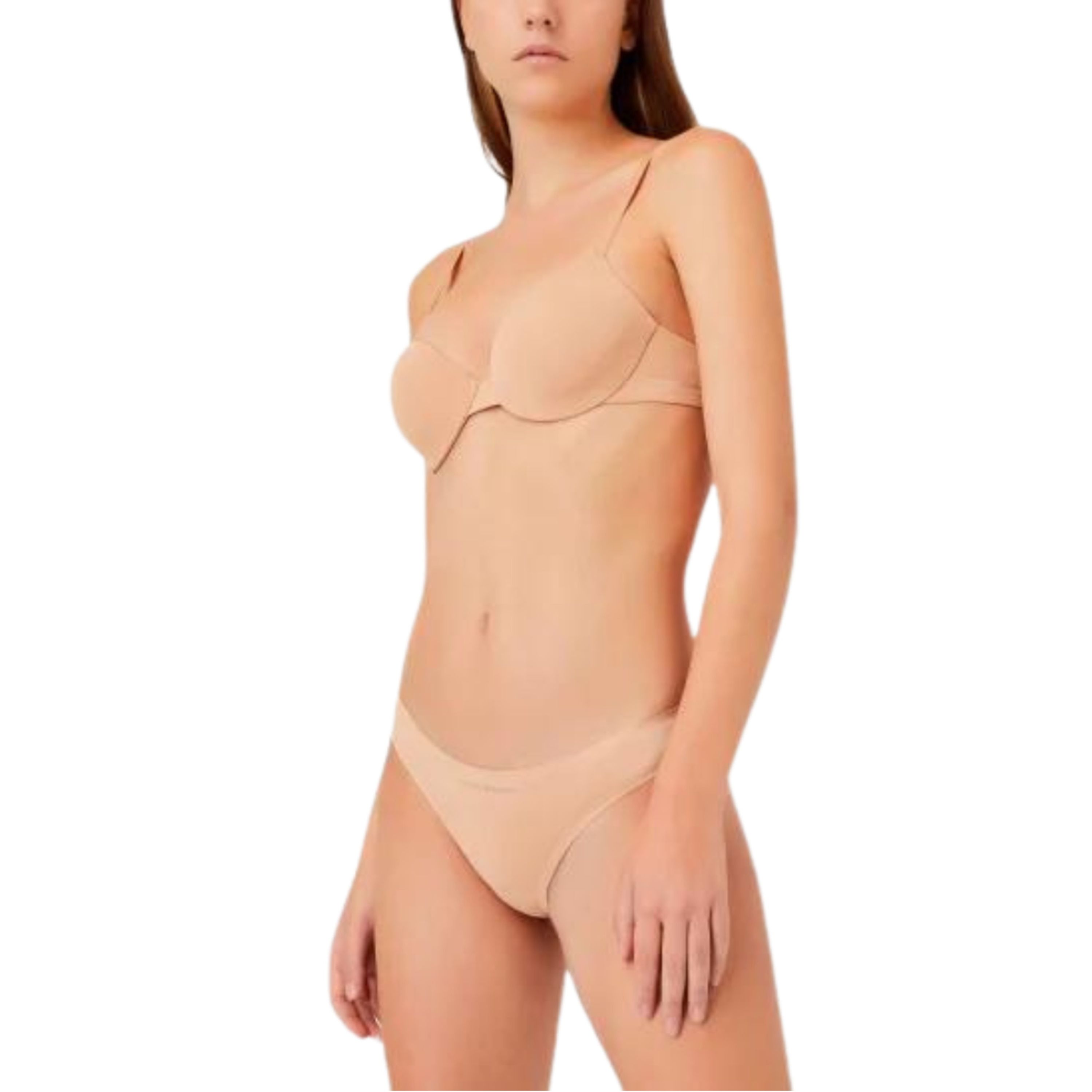 Женские трусы тонги набор из 2 штук (телесные) Emporio Armani 163333_CC284 09670 фото 1