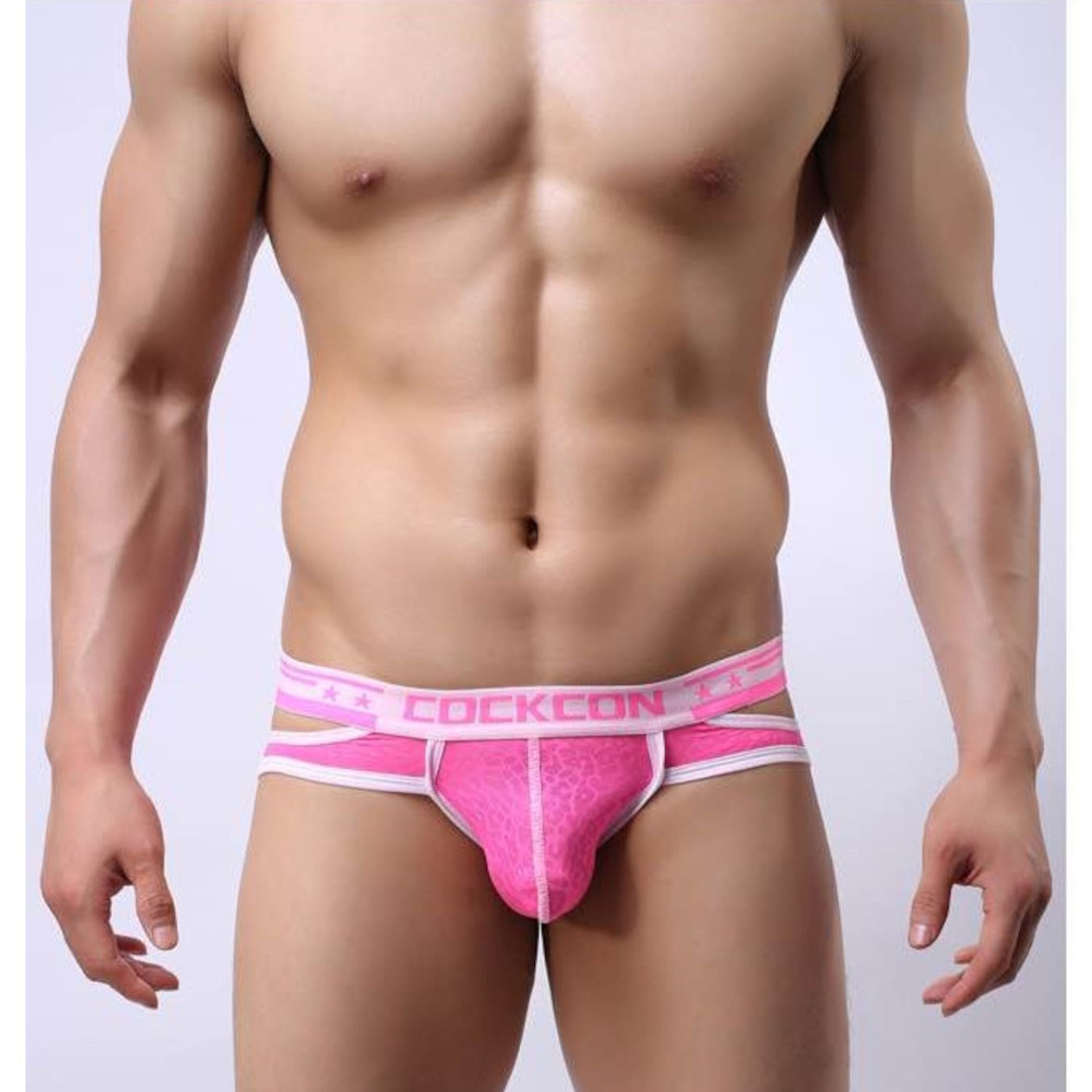 Мужские трусы брифы розовые Cockon X Lace Brief Pink 6101 фото 1