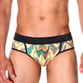 Фото Мужские трусы джоки желтые с принтом Cosmos Colors CP50_PGY