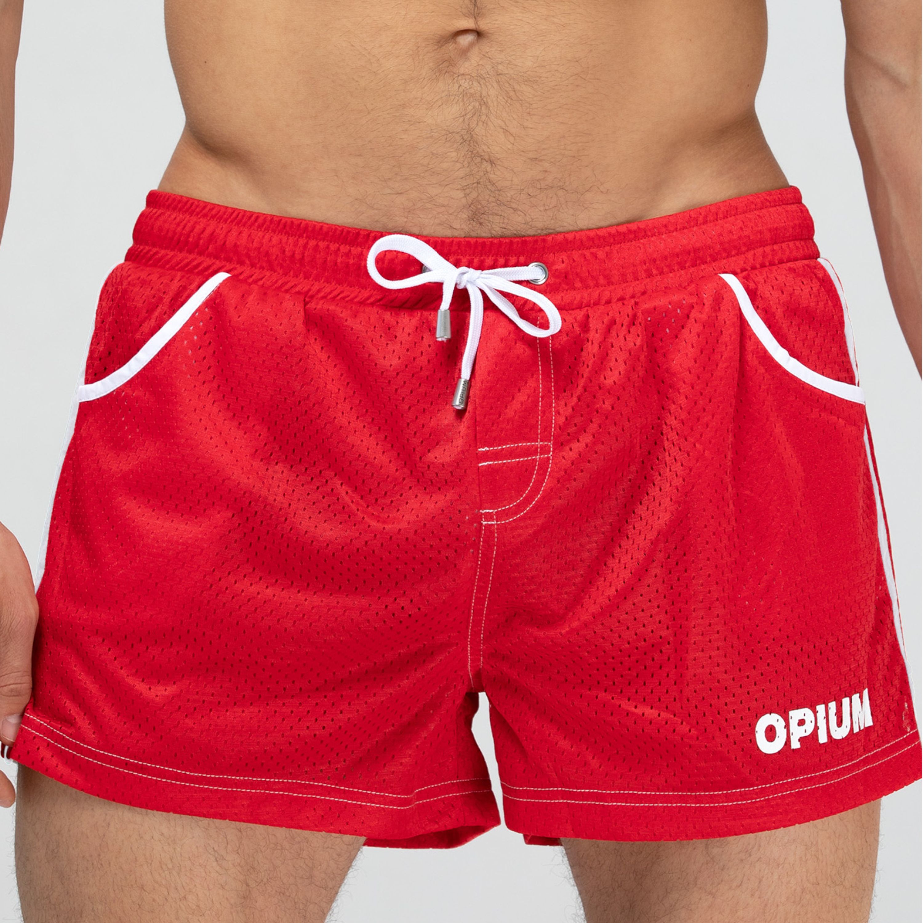 Мужские шорты пляжные красные Opium Sport&Home F-132 фото 4