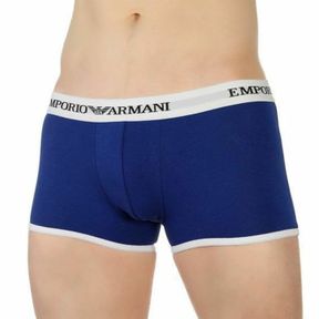 Фото Мужские трусы боксеры темно-синие Emporio Armani 