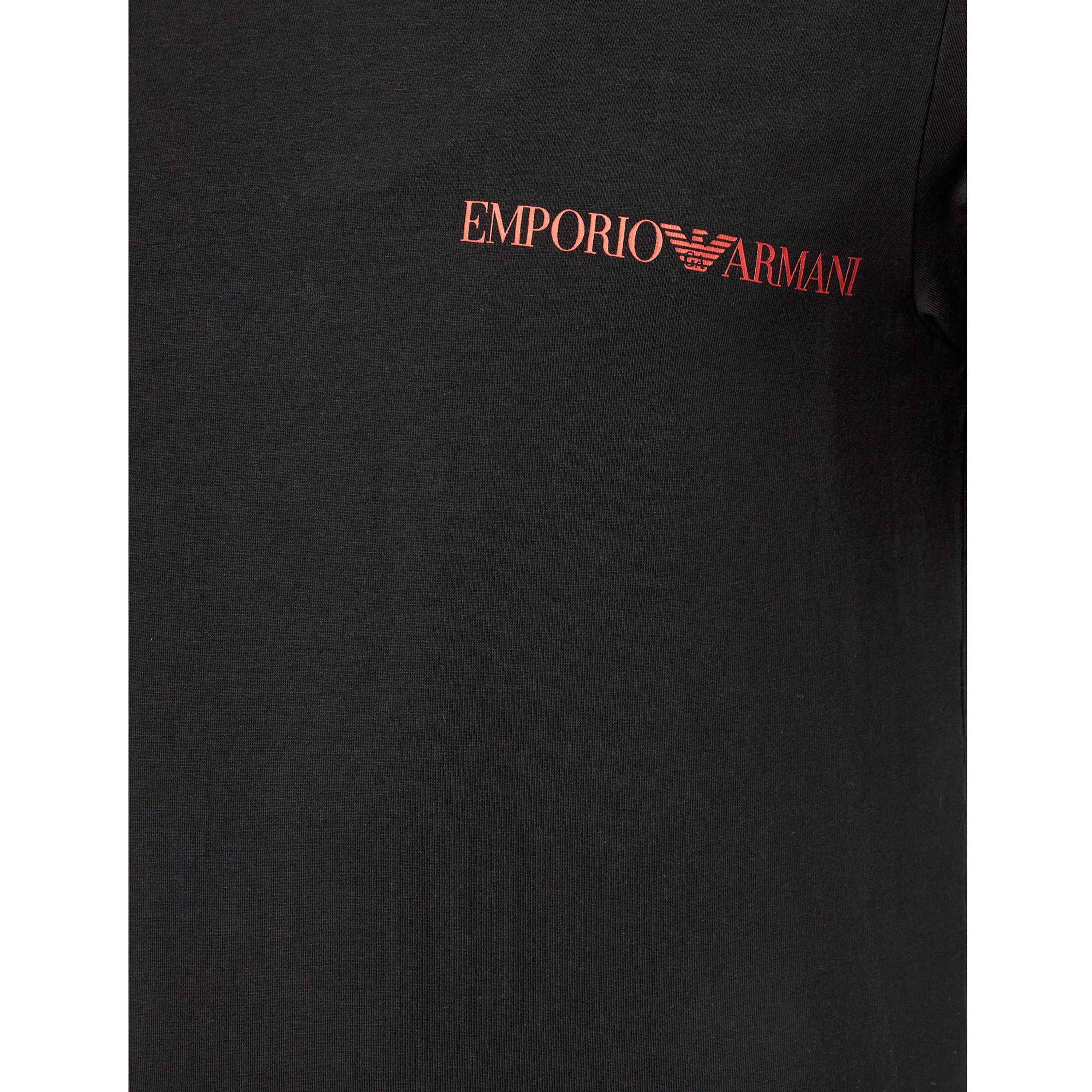 Набор мужских футболок 2в1 черные Emporio Armani 111849_4F717 23820 фото 5