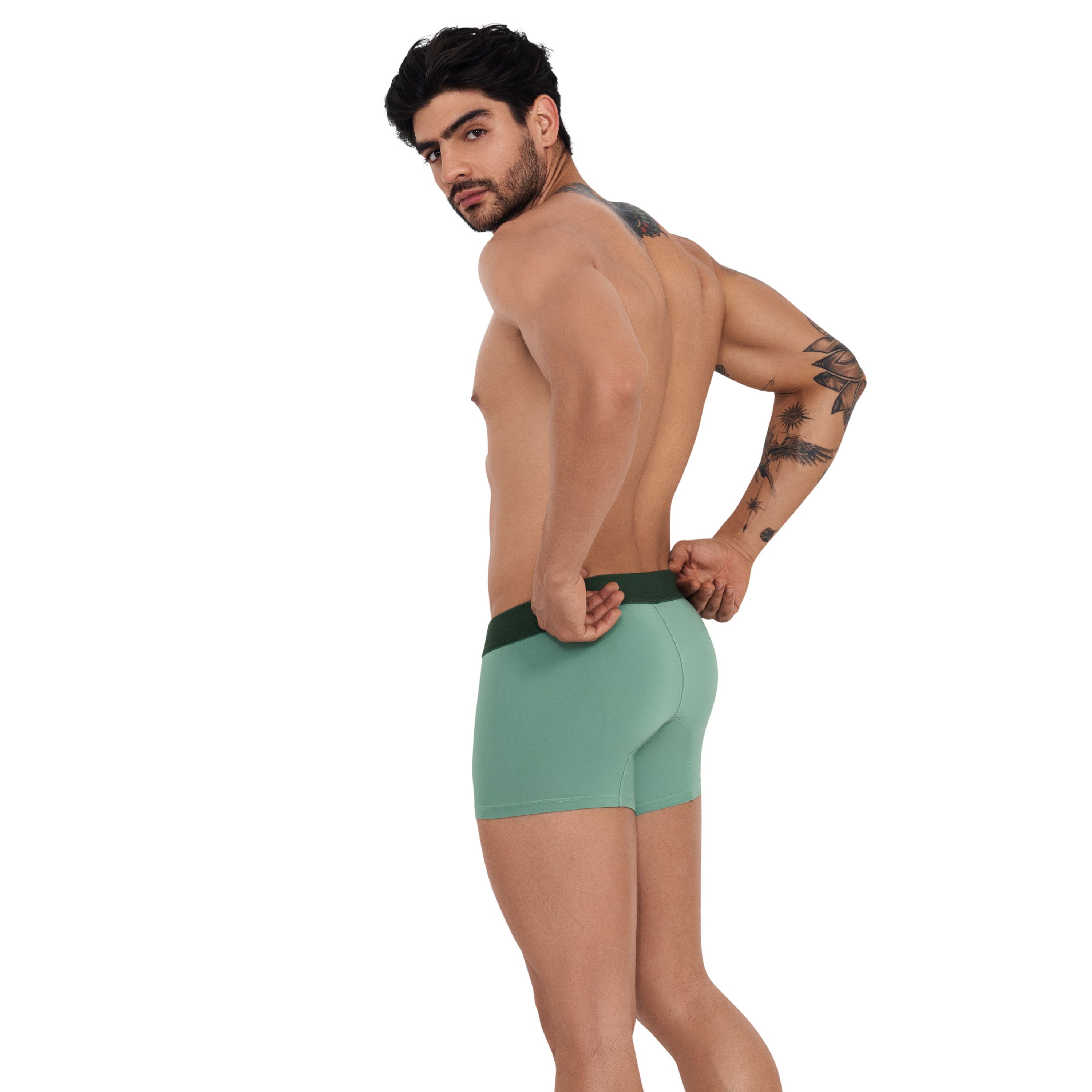Мужские трусы боксеры зеленые Clever GRACE BOXER 123310 фото 3