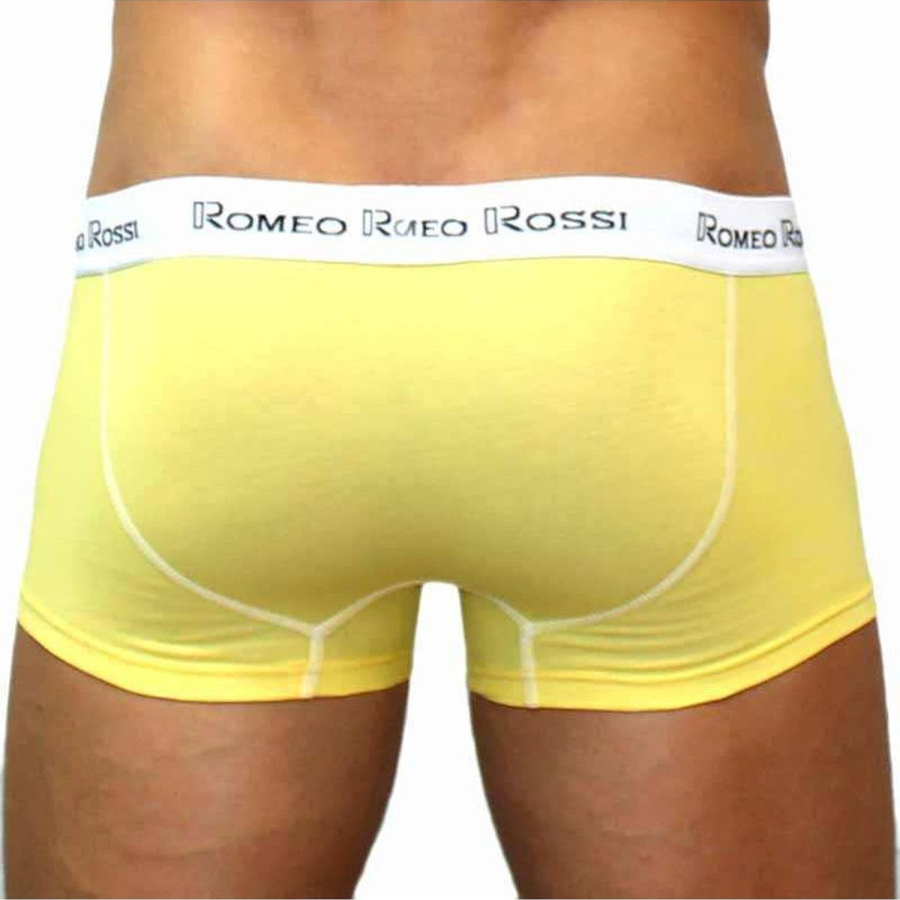 Мужские трусы боксеры желтые Romeo Rossi RR365-13 Boxer Brief фото 4