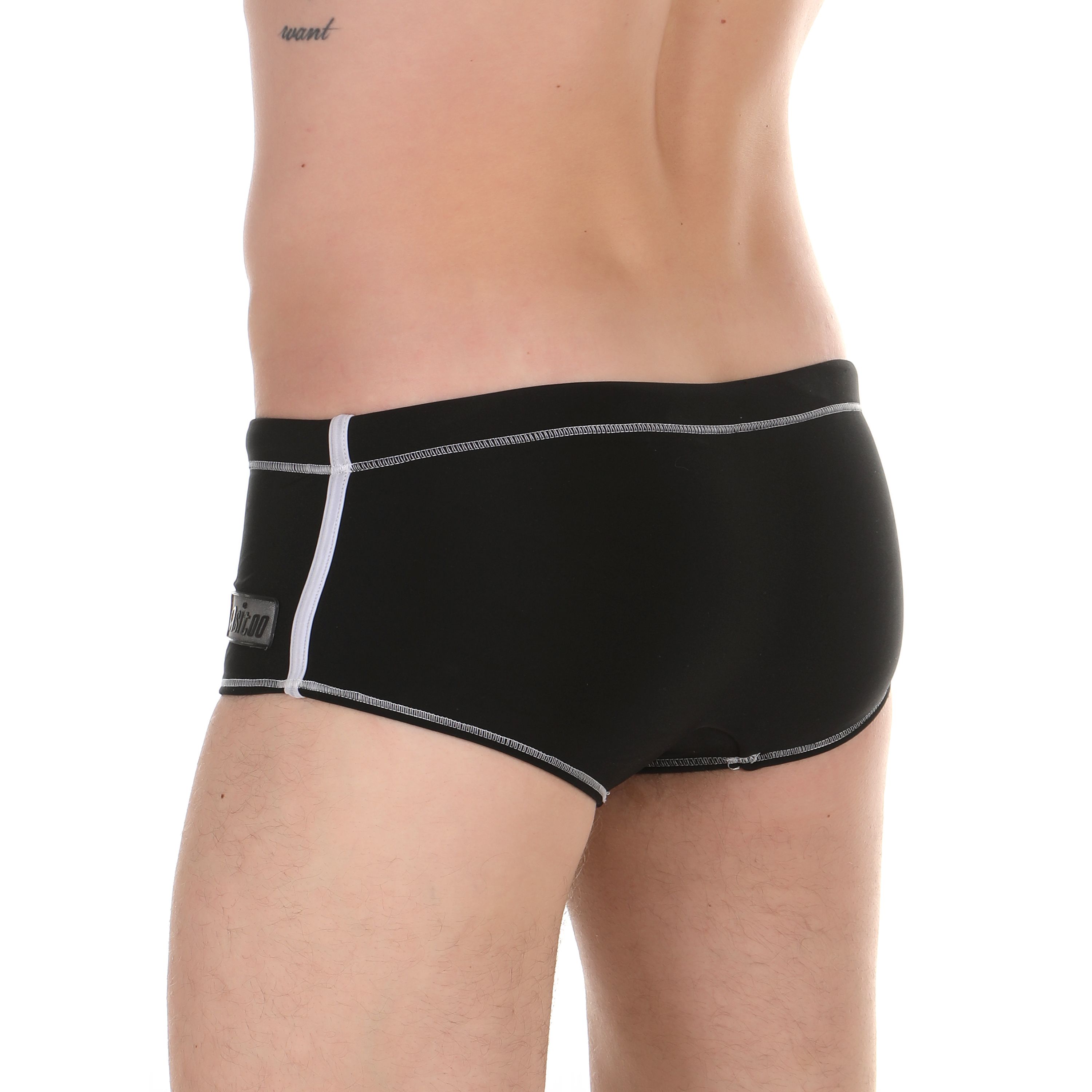Мужские плавки черные Asitoo Swim Trunk Black фото 2