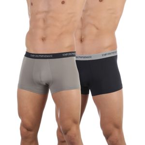 Фото Набор мужских трусов боксеров 2в1 (серый, темно-синий) Emporio Armani 111210_CC717 13742
