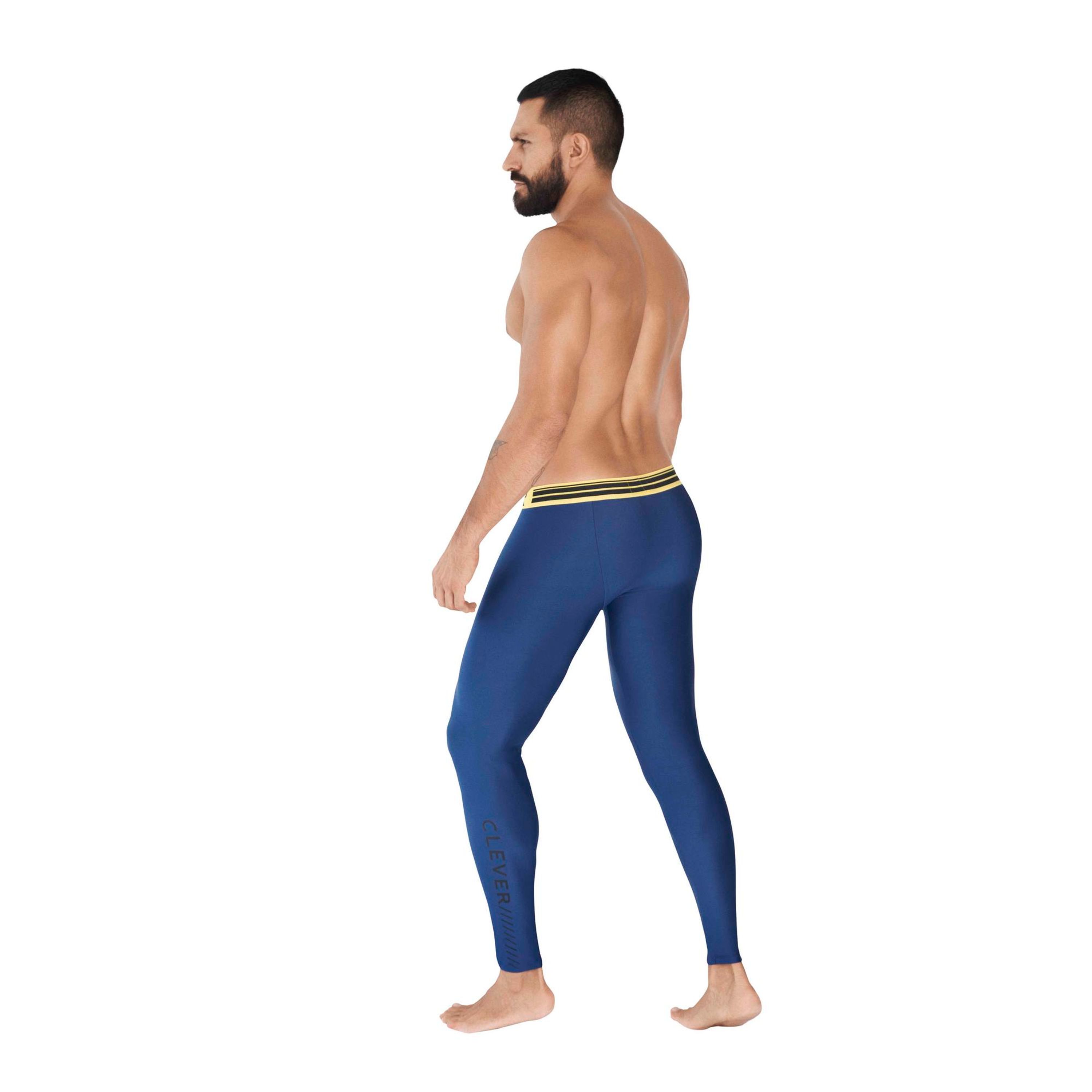 Мужские легинсы синие Clever Moda IDEAL LONG JOHNS 037208 фото 3